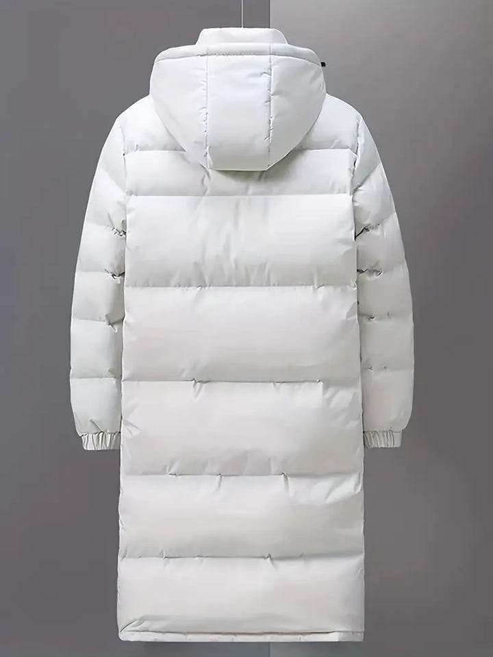 Lange Dames Puffer Winterjas met Capuchon en Gewatteerde Vulling