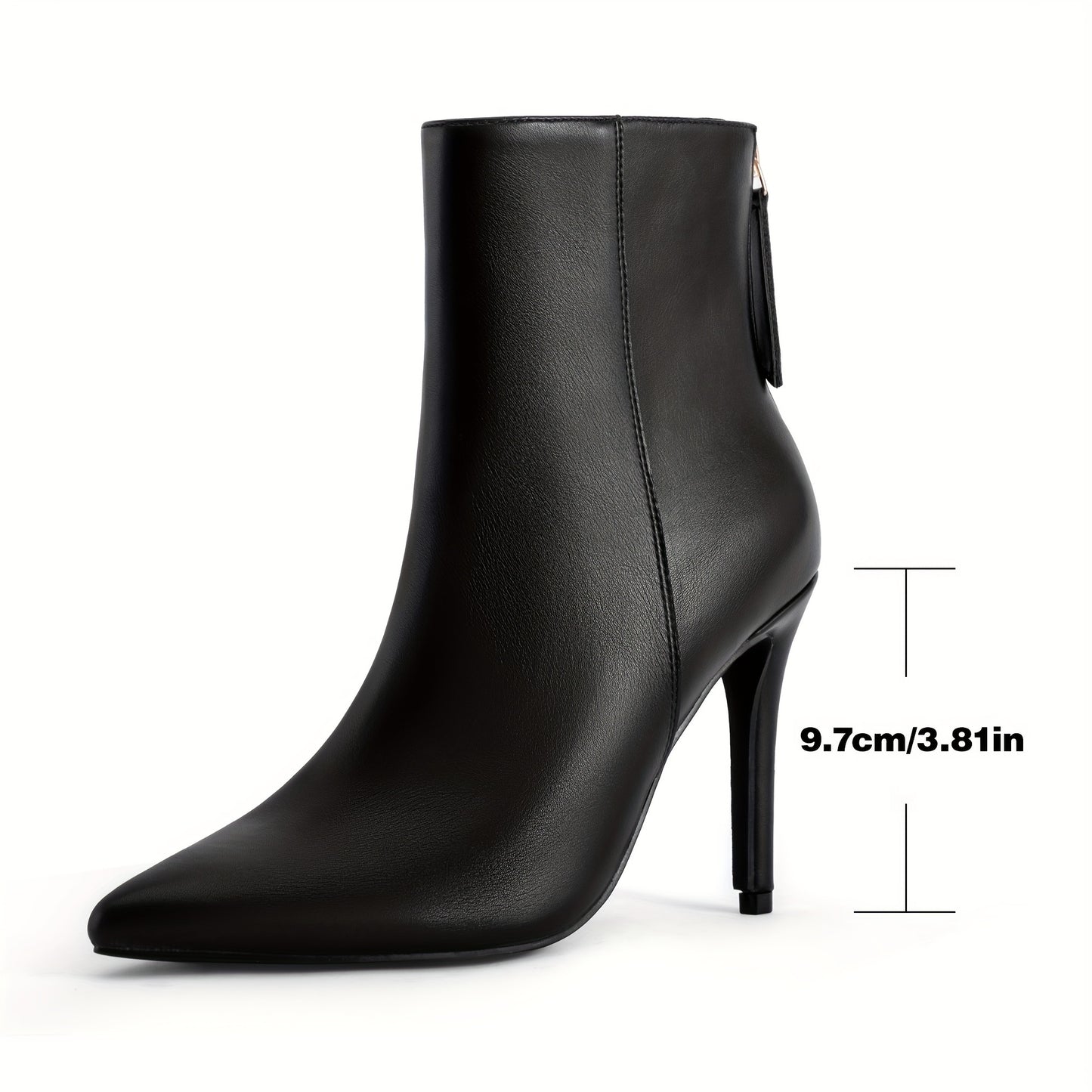 Karlijn - Elegante enkellaarsjes western stijl met stiletto