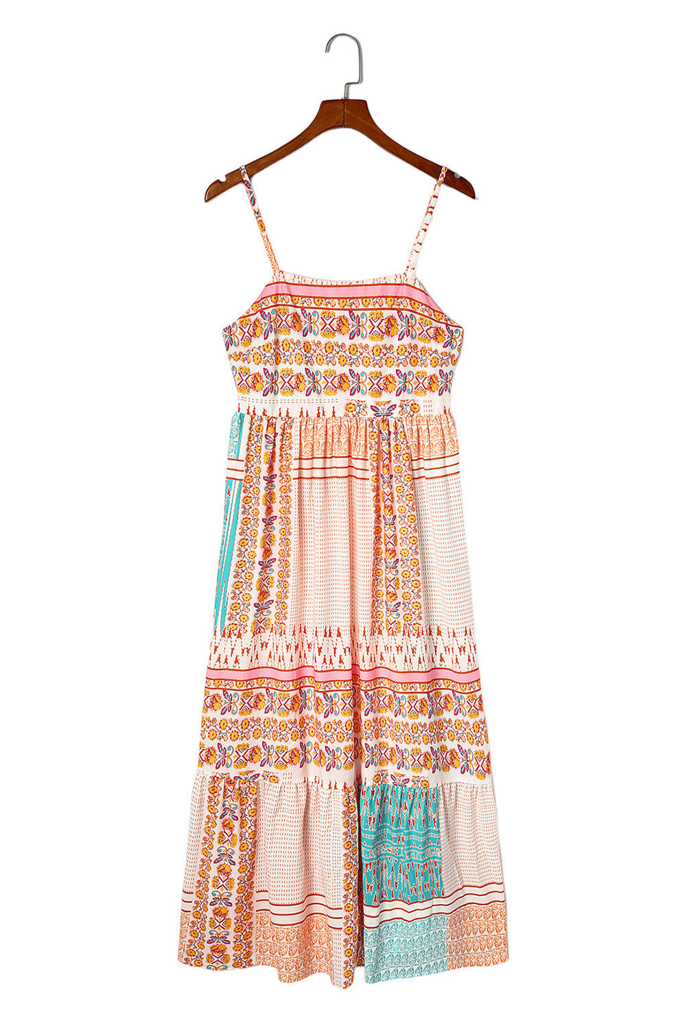 Talia - Boho Maxi Zomerjurk met Spaghettibandjes
