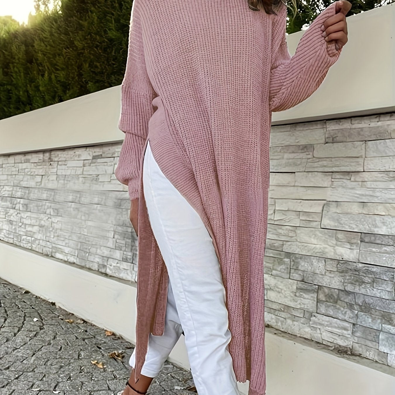 Comfortabele Maxi sweaterjurk Voor Dames Met Hoodie