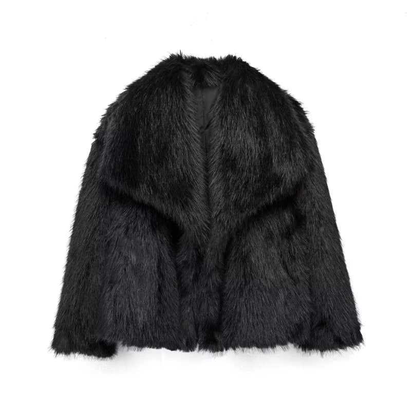 Faux Fur Luxe Zachte Winterjas Oversized Dames