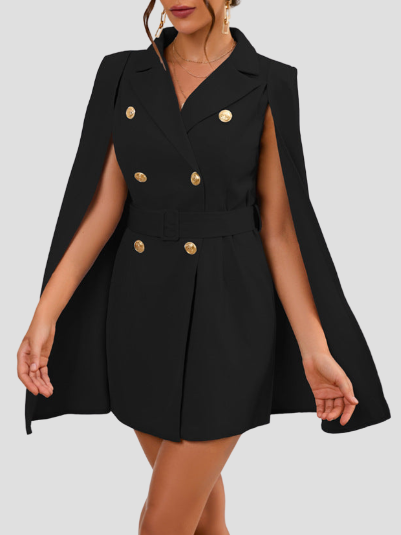 Aurora - Elegante cape blazer jurk