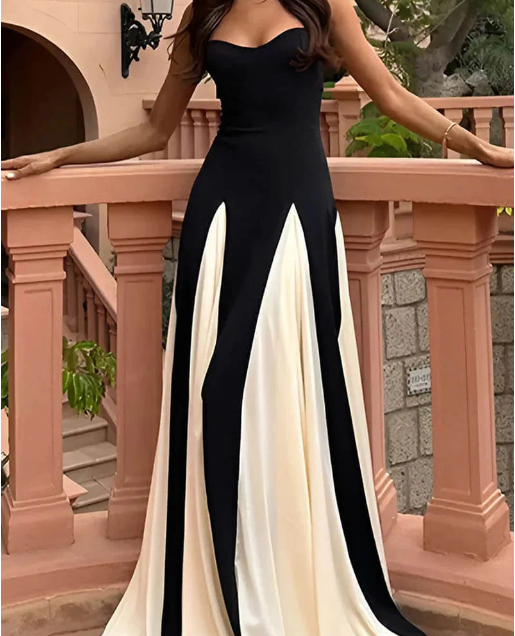 Feline - Maxi jurk chic met vloeiende pasvorm