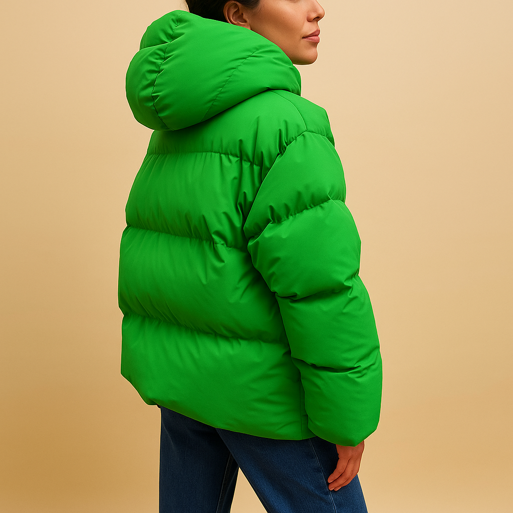 Gevoerde Dames Puffer Winterjas met Capuchon Lichtgewicht Waterdicht