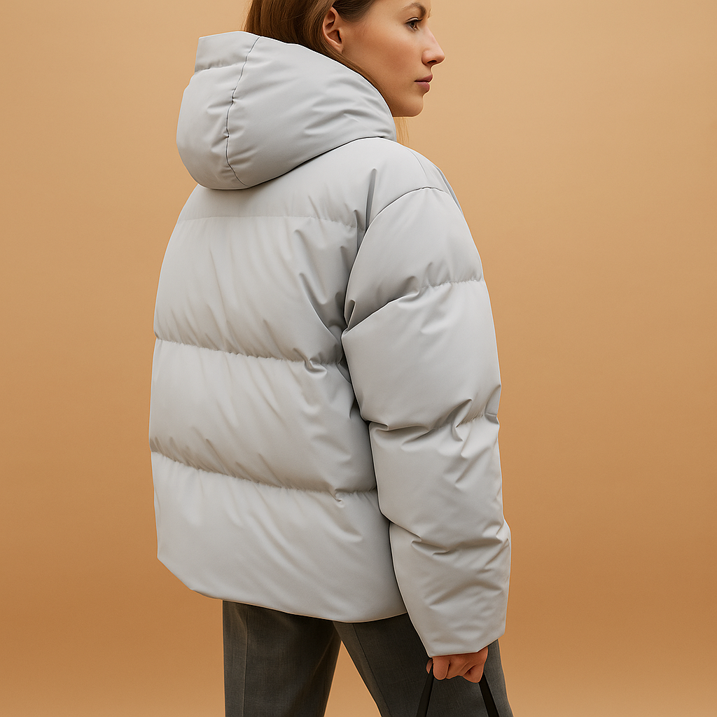 Gevoerde Dames Puffer Winterjas met Capuchon Lichtgewicht Waterdicht