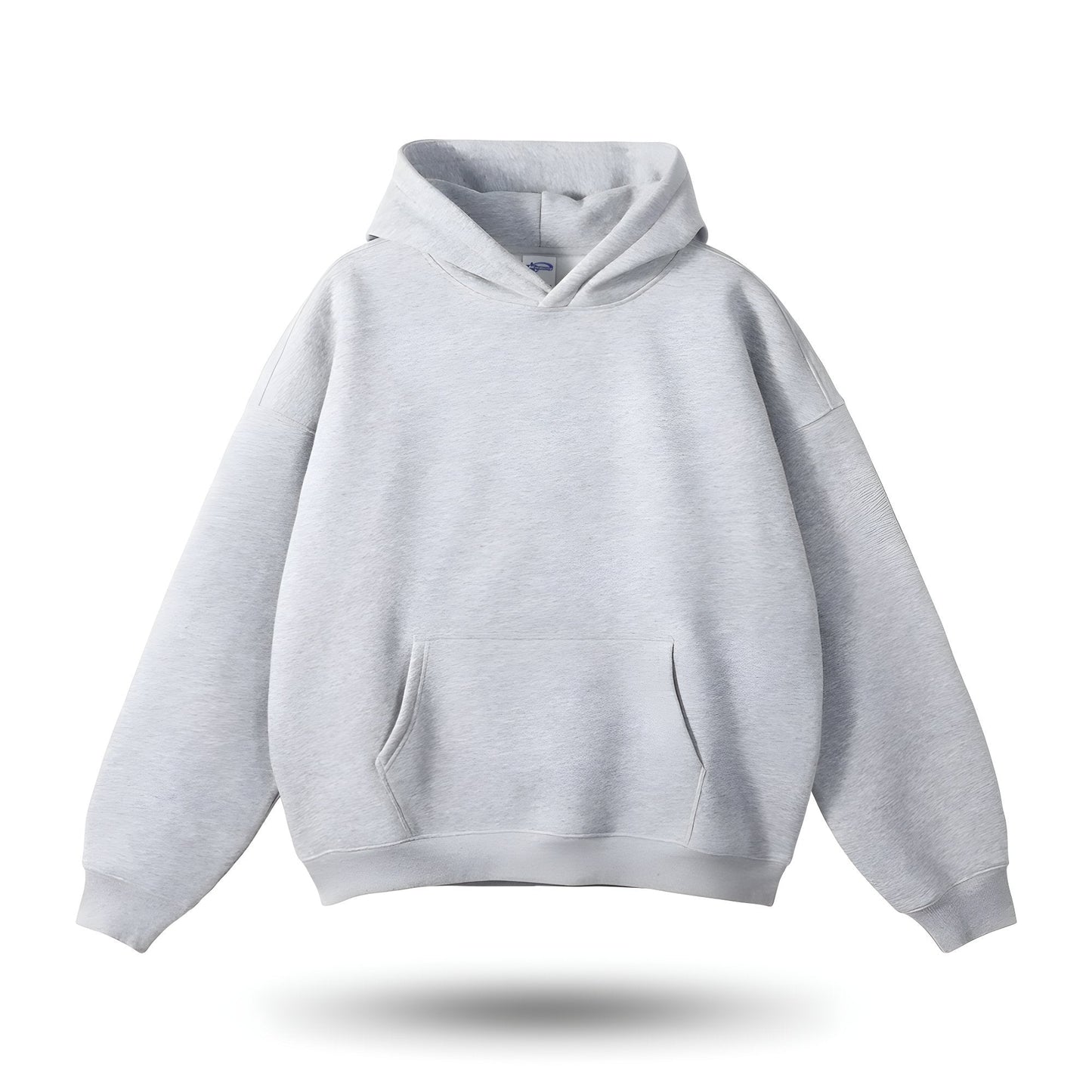 Unisex Pullover Hoodie Oversized en Kangoeroezak Effen