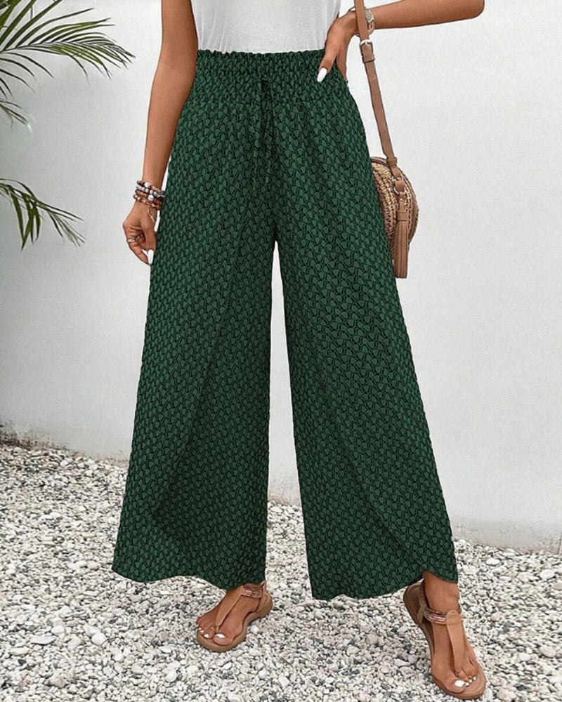Sophie-Rae - Luchtige High Waist Pantalon met Bohemian Print