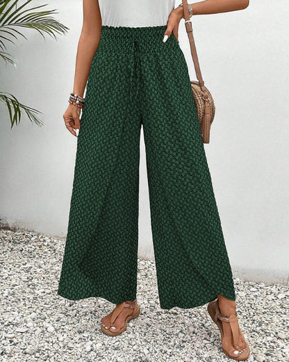 Sophie-Rae - Luchtige High Waist Pantalon met Bohemian Print
