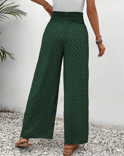 Sophie-Rae - Luchtige High Waist Pantalon met Bohemian Print