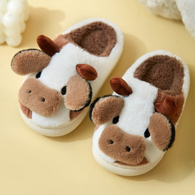 Schattige Warme Dieren Pantoffels Met Zachte Voering