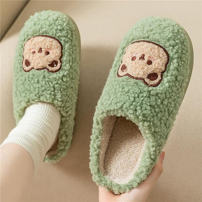 Schattige Warme Dieren Pantoffels Met Zachte Voering