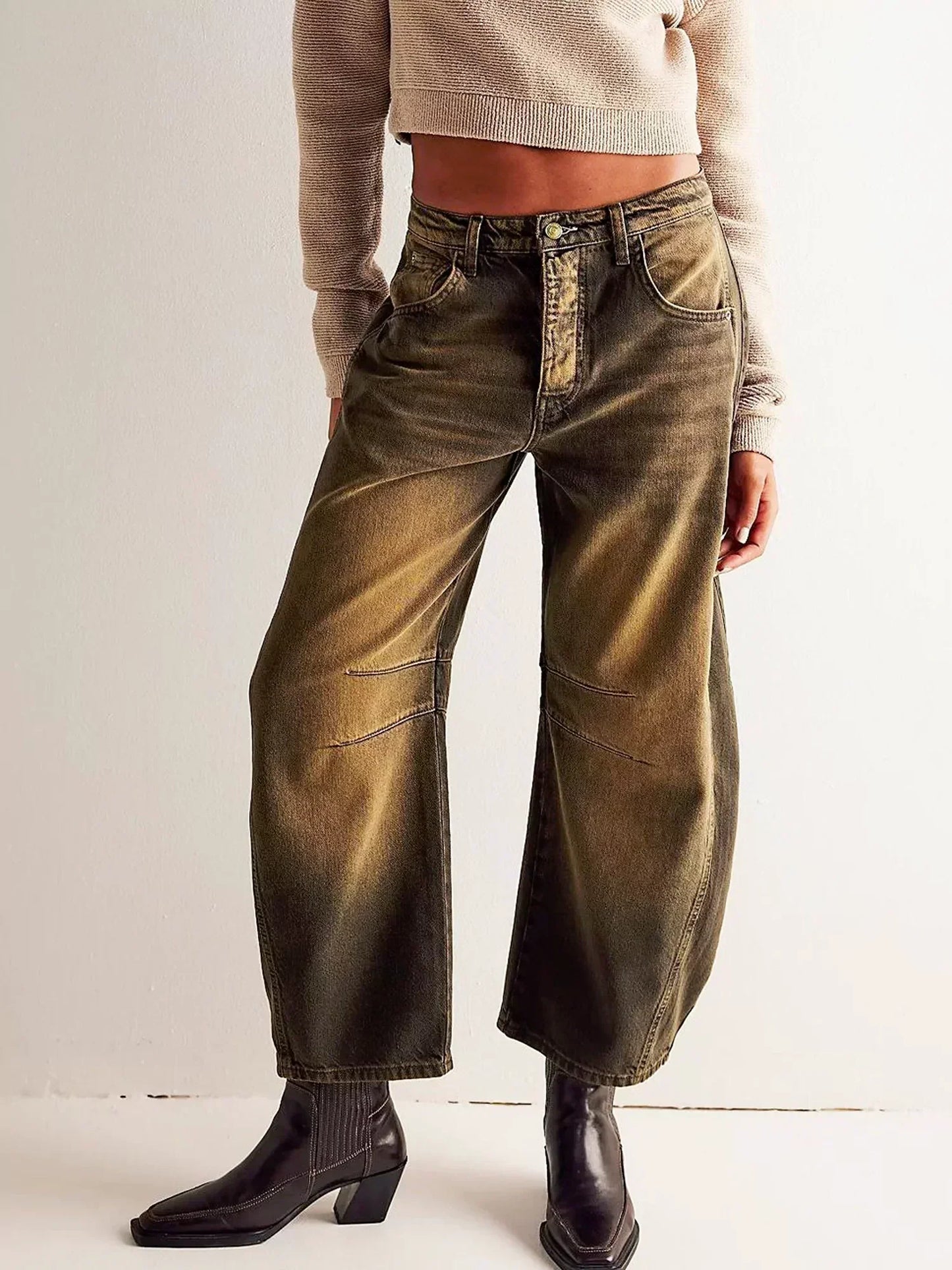 Zillah– Wijdvallende Barrel Jeans | High Waist