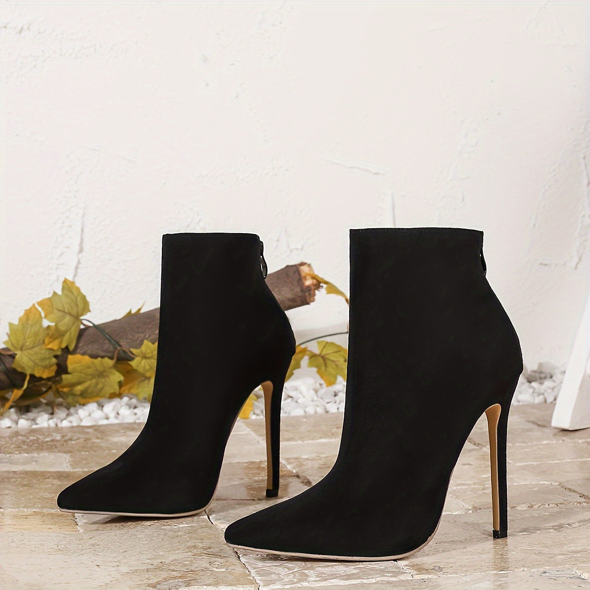 Elise - Chelsea boots met puntige neus en hoge hak