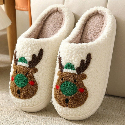 Schattige Warme Dieren Pantoffels Met Zachte Voering