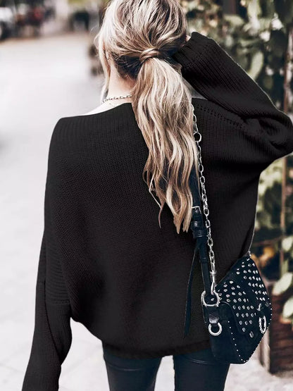 Oversized Gebreide dames Set met Mini Rok en Trui