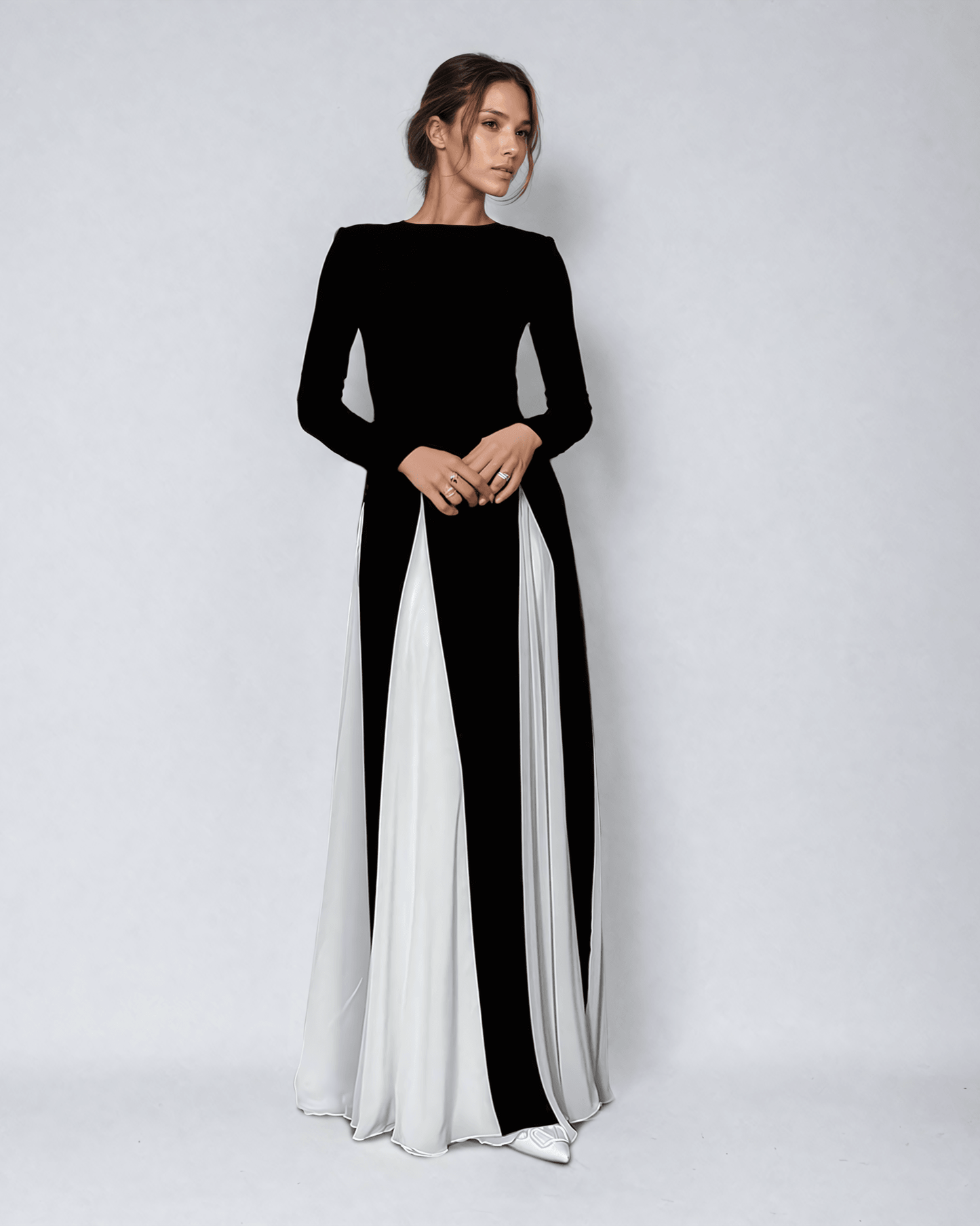 Feline - Maxi jurk chic met vloeiende pasvorm