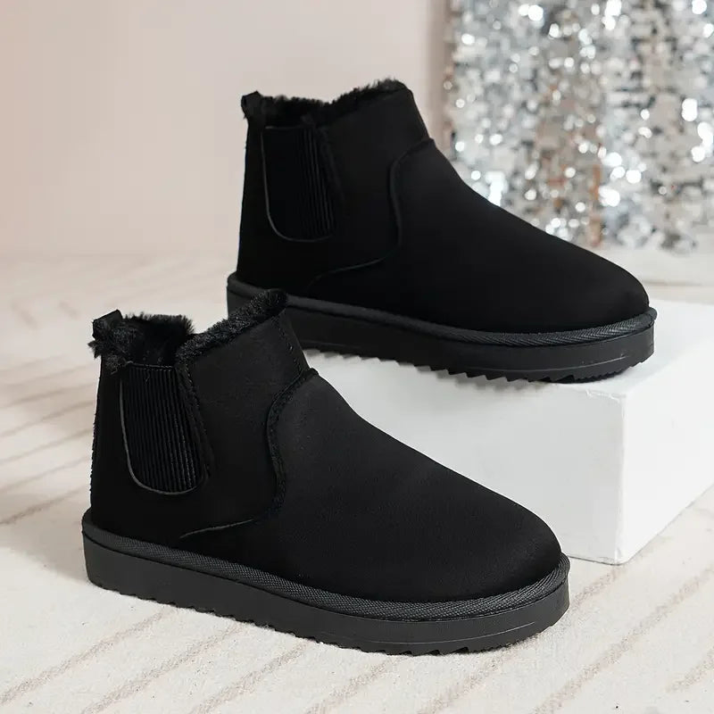 Women's Warm Winter Lined Boots with Anti-Slip Sole