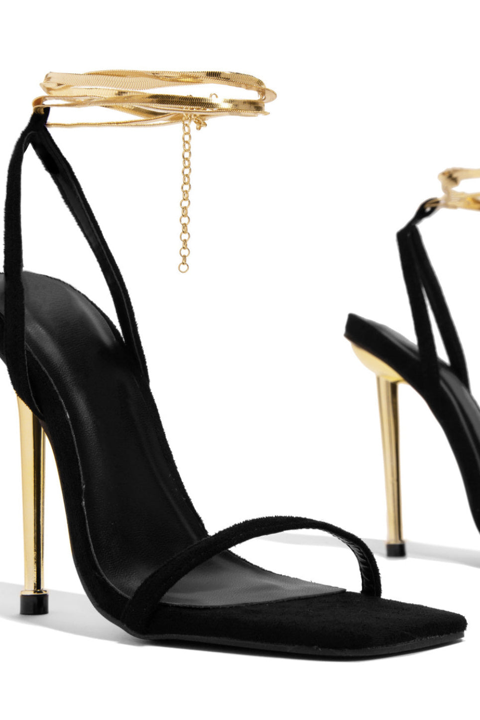 Trendy Stiletto Hakken Vrouwen Met Open Teen En Bandjes