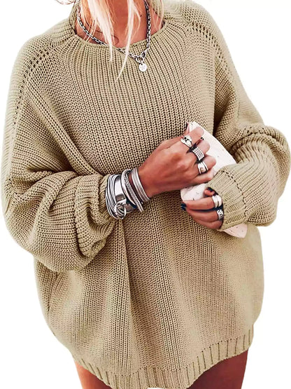 Oversized Gebreide dames Set met Mini Rok en Trui