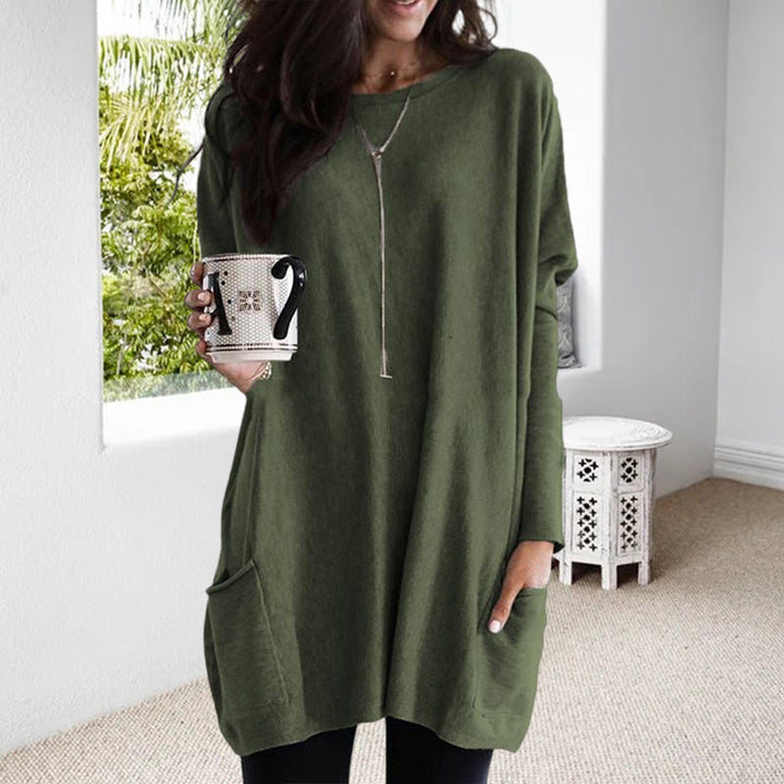Dames Sweater jurk met steekzakken