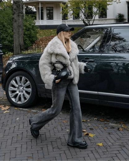 Luxe zachte oversized winterjas voor dames van faux fur