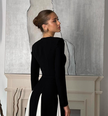 Feline - Maxi jurk chic met vloeiende pasvorm