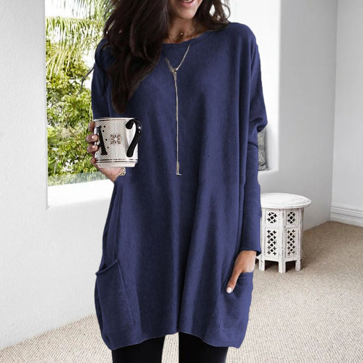 Dames Sweater jurk met steekzakken