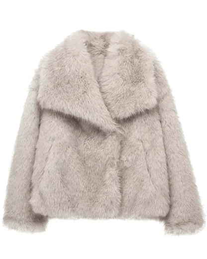 Luxe zachte oversized winterjas voor dames van faux fur