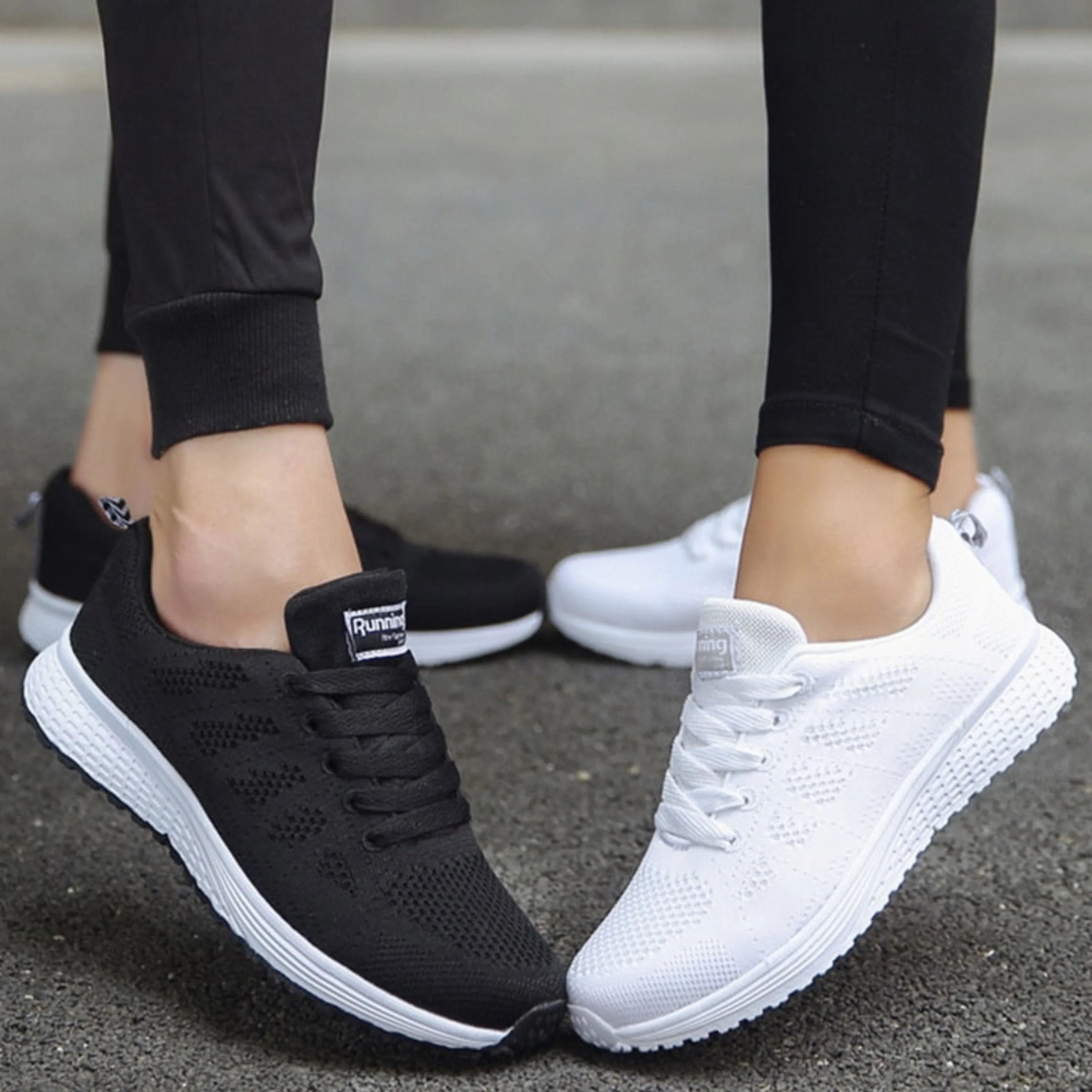 Baskets en mesh sportives pour femmes pour la course à pied et la marche