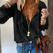 Airy Boho Blouse with Lace and V-Neck for Women
