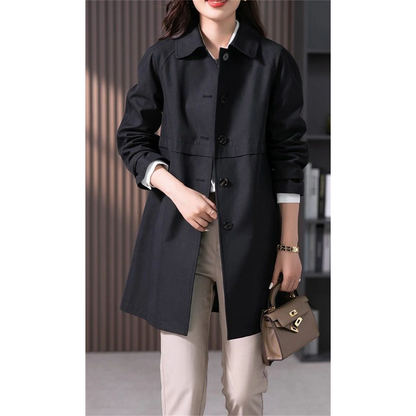 Dames Getailleerde Trenchcoat Tussenjas