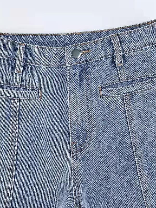 Mirjam - Flared Jeans met rode ster
