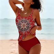 Boho High-Waisted Tankini for Women for Summer