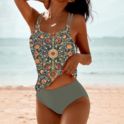 Boho High-Waisted Tankini for Women for Summer