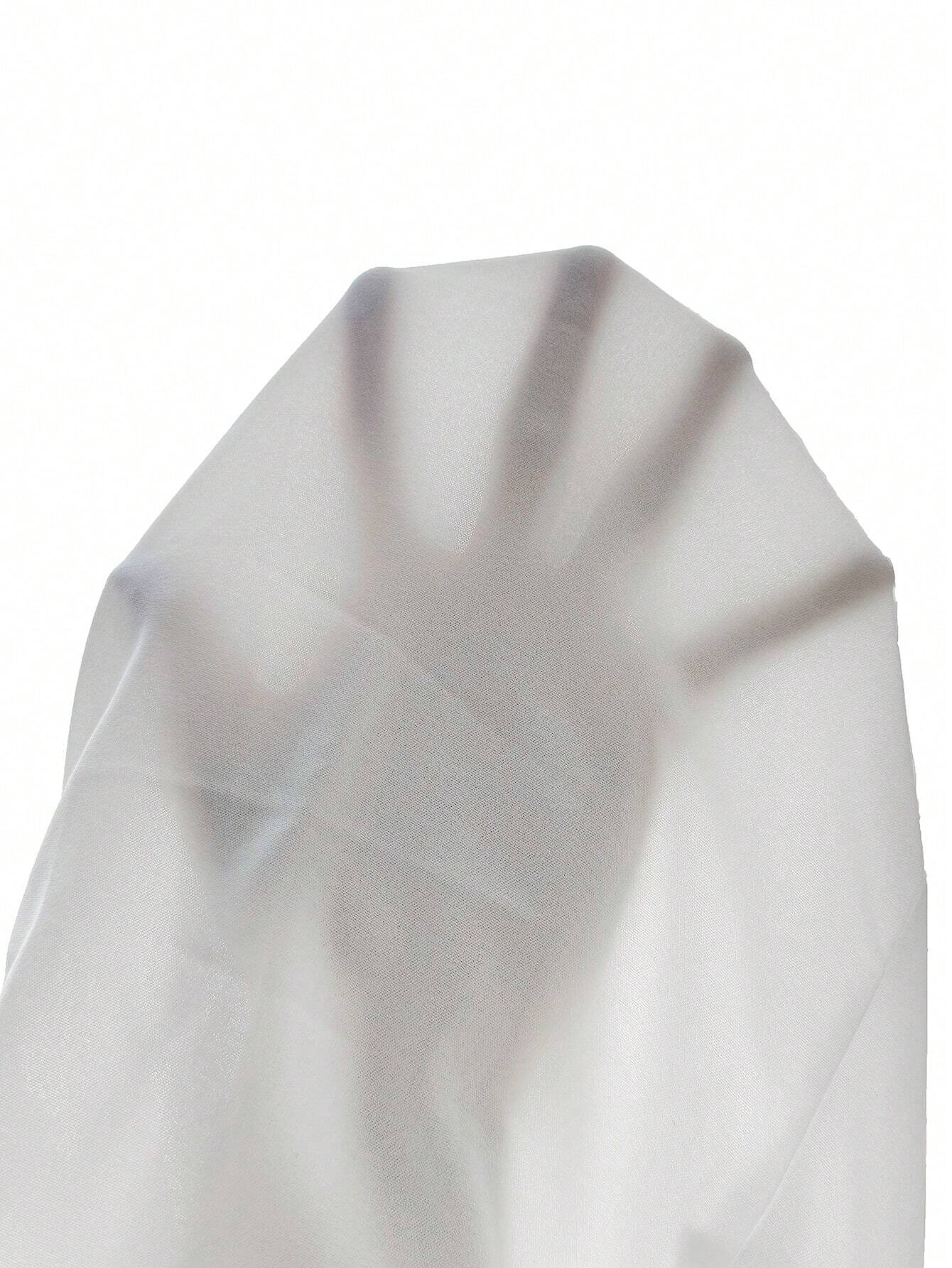 Dames Chique Blouse met Hoge Hals en Lange Mouwen