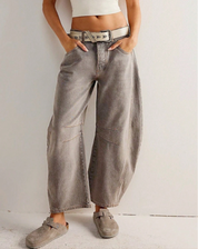 Zillah– Wijdvallende Barrel Jeans | High Waist
