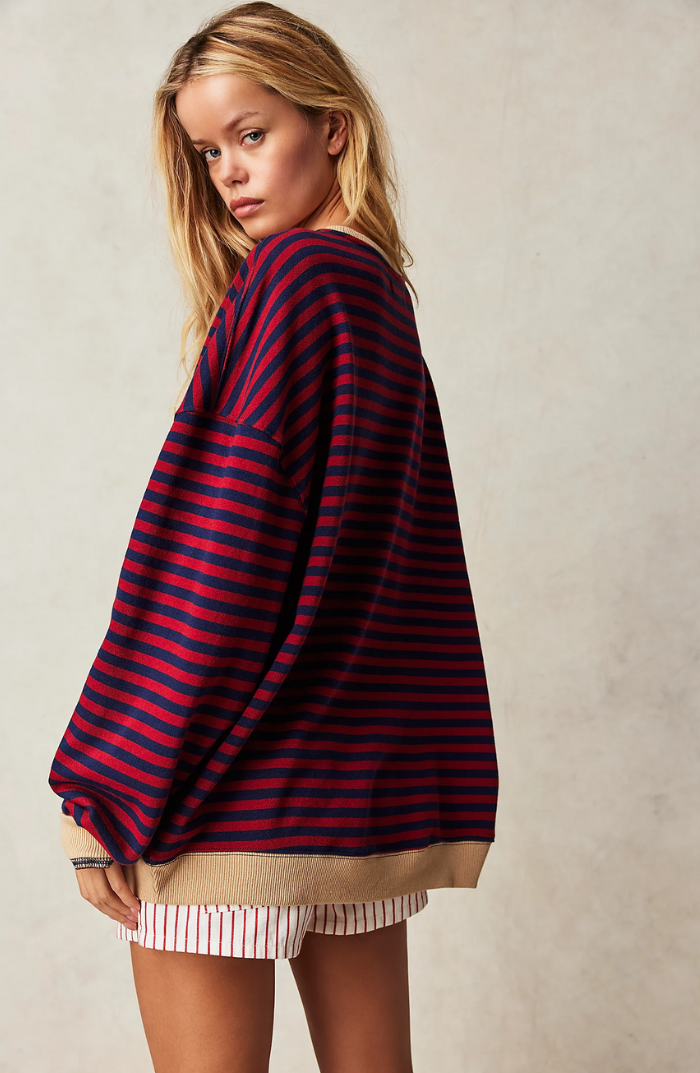 Mare - Gestreepte oversized sweater