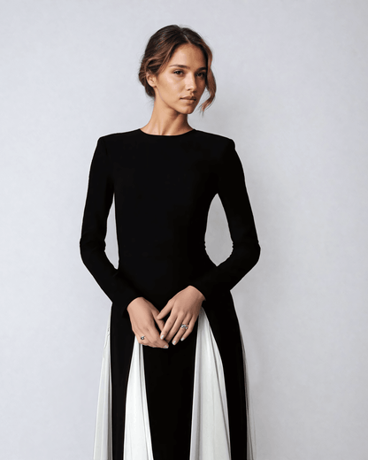 Feline - Maxi jurk chic met vloeiende pasvorm