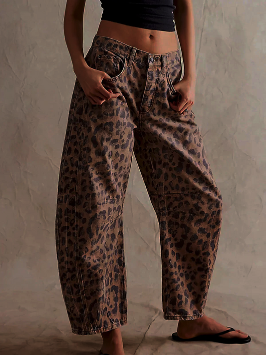 Zillah– Wijdvallende Barrel Jeans | High Waist