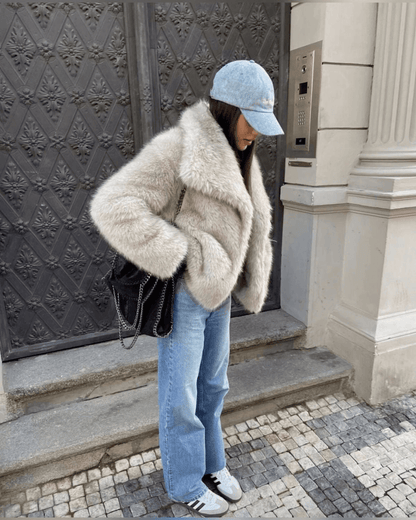 Luxe zachte oversized winterjas voor dames van faux fur