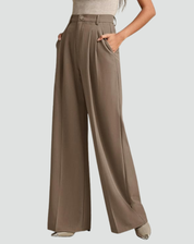 Women's Wide-Leg Pants with High Waist