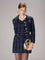 Dames Chique Tweed Set met Korte Blazer en Mini Jurk