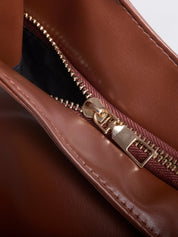 Minimalistisch vegan leer hobo schoudertas