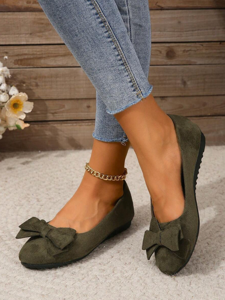 Comfort Ballerina’s Met Strikdetail En Zachte Pasvorm
