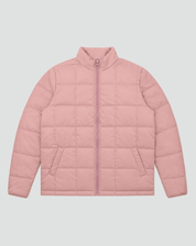 Quilted Bomber Jacket with Zipper and Side Pockets