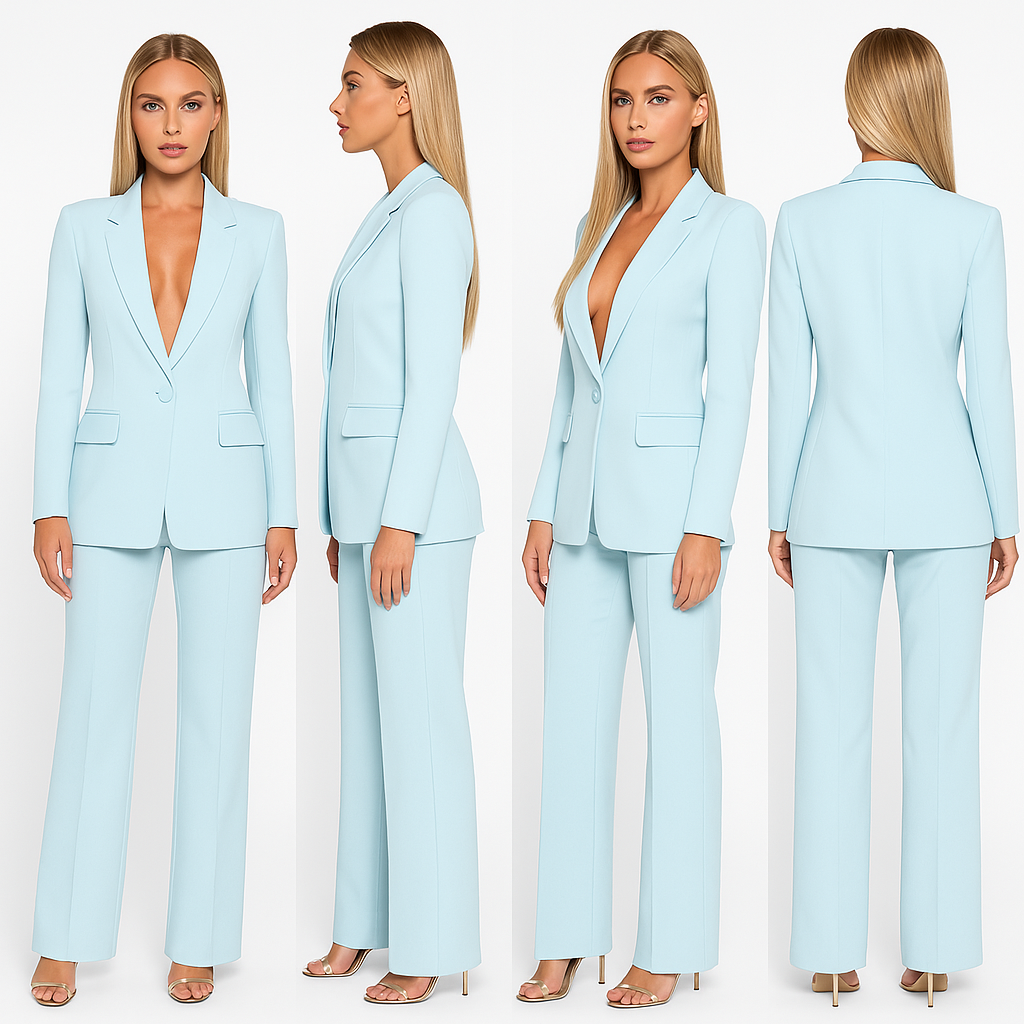 Olivia - Stijlvolle tweedelige blazerpak met elegante uitstraling