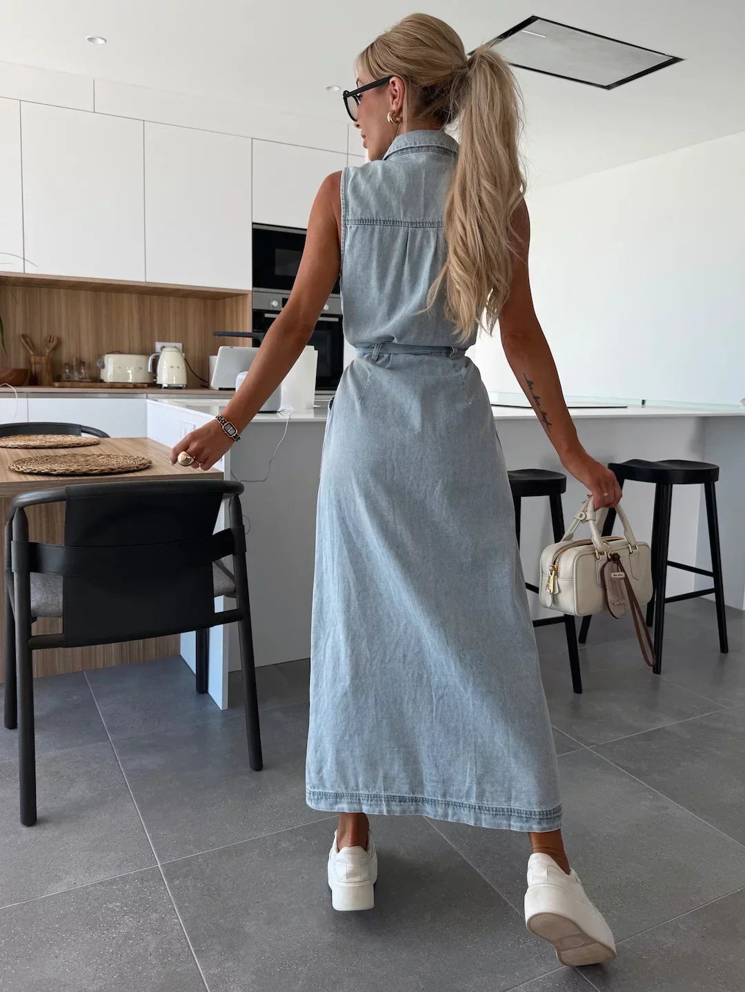 Mirella - Maxi denim jurk
