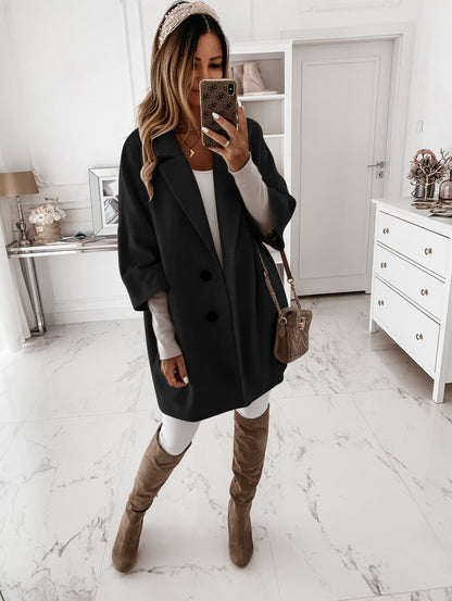 Stijlvolle Warme Winter Manteljas Oversized Dames