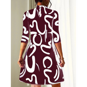 Mini Tuniekjurk Met Abstracte Print Voor Dames