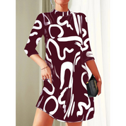 Mini Tuniekjurk Met Abstracte Print Voor Dames